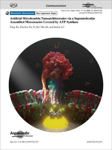 Frontispiece: Artificial Mitochondria Nanoarchitectonics via a Supramolecular Assembled Microreactor Covered by ATP Synthase