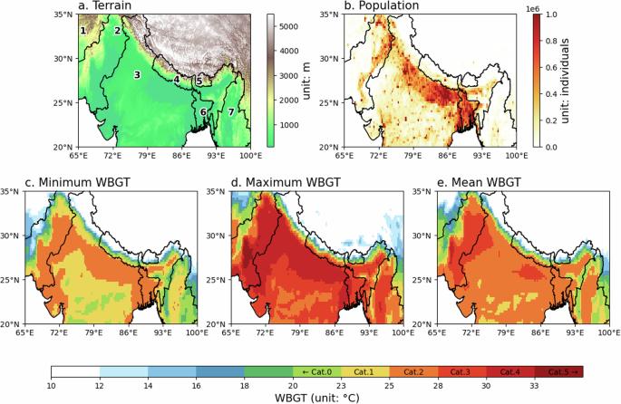 Evaluating heat stress and occupational risks in the Southern Himalayas under current and future climates