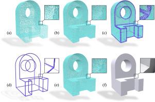 FACE: Feature-preserving CAD model surface reconstruction