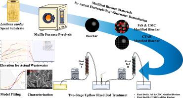 Efficient chromium remediation using eco-innovative biochar in a novel two-stage upflow fixed bed system