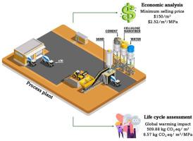 Economic and environmental impact analysis of cellulose nanofiber-reinforced concrete mixture production