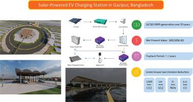 Assessing economic viability and environmental impact of solar-powered EV charging station in Gazipur, Bangladesh: A case study