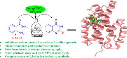 Wang resin mediated unexpected greener access to 2-substituted quinazoline-4(3H)-ones and their evaluation against chorismate mutase