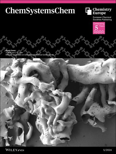 Front Cover: Effect of Temperature on Calcium-Based Chemical Garden Growth (ChemSystemsChem 5/2024)