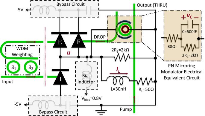 Design of a monolithic silicon-on-insulator resonator spiking neuron