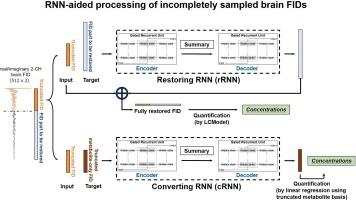 Recurrent neural network-aided processing of incomplete free induction decays in 1H-MRS of the brain