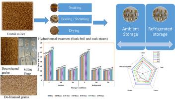 Effect of hydrothermal treatments on the nutritional, functional and storage stability characteristics of decorticated foxtail millet grains and flour