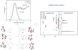 Investigation of liquor microstructure (ethanol-water clusters): Molecular dynamics simulation and density functional theory