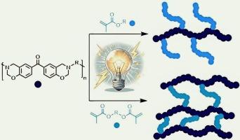 Photoinduced polymerization of acrylates with polybenzoxazine macroinitiators for polyacrylate/polybenzoxazine networks