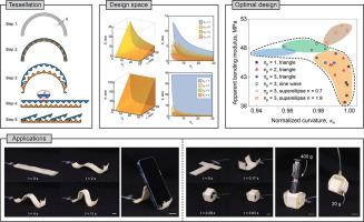 Design and modeling of a programmable morphing structure with variable stiffness capability