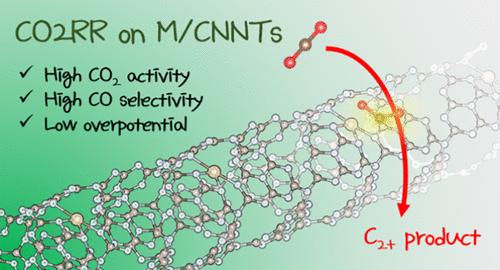 High Selectivity in CO2 Reduction to CO Using Metal-Decorated C3N4 Nanotubes