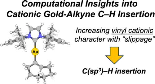 A Computational Study of Gold(I)-Catalyzed Isomerization of Cyclooctyne: A Case Study on the Mechanism of C(sp3)–H Insertion by Cationic Gold Alkyne Complexes and Model Studies