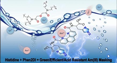 Amino Acid Decorated Phenanthroline Diimide as Sustainable Hydrophilic Am(III) Masking Agent with High Acid Resistance