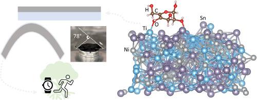 Amorphous TiNiSn thin films for mechanical flexibility in thermoelectric applications