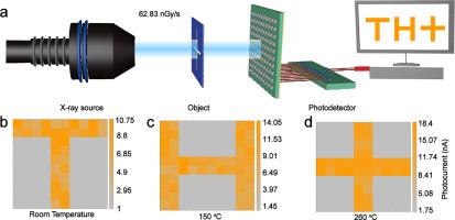 Highly sensitive diamond X-ray detector array for high-temperature applications