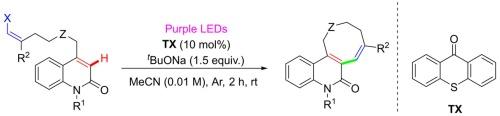 Visible light-induced pericyclic cascade reaction for the synthesis of eight-membered rings