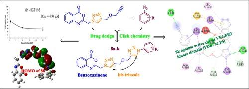 Novel 1,2,3-triazole derivatives containing benzoxazinone scaffold: Synthesis, docking study, DFT analysis and biological evaluation