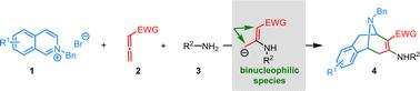 Diastereoselective dearomative bifunctionalization of isoquinolinium salts to access bridged tetrahydroisoquinolines†