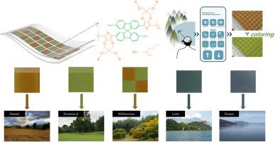 A multicolored polymer for dynamic military camouflage electrochromic devices