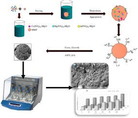 Simultaneous adsorption of cadmium, zinc, and lead ions from aqueous solution by Montmorillonite clay coated with MgCuAl-LDH nanoparticles