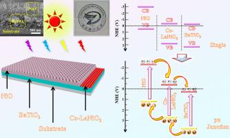 Perovskite Co-doping LaNiO3 quantum dots modified NiO/BaTiO3 transparent pn junction towards photovoltaic enhancement via bimetallic synergism