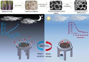 Sugarcane bagasse derived composite sorbent for sorption based atmospheric water harvesting