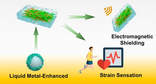 Liquid Metal-Enhanced PVA-ANF/MXene Hydrogels for Electromagnetic Shielding and Sensing