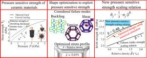 Better than linear strength scaling of multifunctional ceramic truss lattice materials