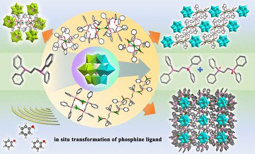 In Situ Ligand-Transformation-Assisted Assembly of a Polyoxometalate and Silver-Phosphine Oxide Cluster for Colorimetric Detection of Phenol Contaminants