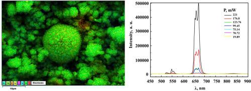 Threshold phenomena in photoluminescence of upconversion micro- and nanophosphors containing Er3+ and Yb3+ ions