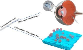 Microtubular and high porosity design of electrospun PEGylated poly (lactic-co-glycolic acid) fibrous implant for ocular multi-route administration and medication