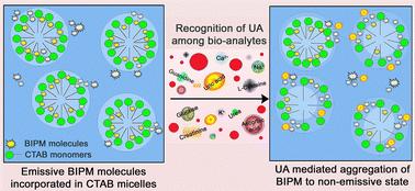 Supramolecular-platform-assisted selective recognition of uric acid with high sensitivity via microenvironment modulation of a self-assembled probe†