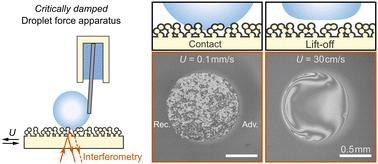 Probing the physical origins of droplet friction using a critically damped cantilever†