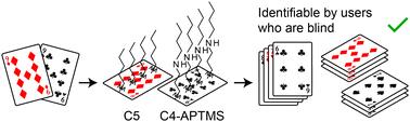 Self-assembled thin films as alternative surface textures in assistive aids with users who are blind†