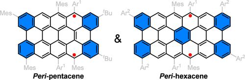 Peri-pentacene and Peri-hexacene Diradicaloids
