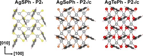 Synthesis and Structural Anisotropy of Single-Crystalline 2D AgEPh (E = S, Se, Te)