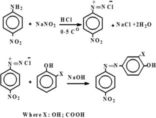 Synthesis of Azo Dyes Derived from 4-Nitroaniline for Textile Coloration and Their Removal from Effluents Using Chemically Modified Sugarcane Bagasse Adsorbent