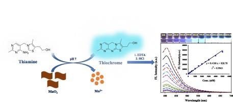 Developing a highly efficient fluorescence strategy for thiamine detection in real samples