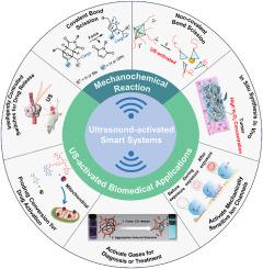 Ultrasound-activated mechanochemical reactions for controllable biomedical applications