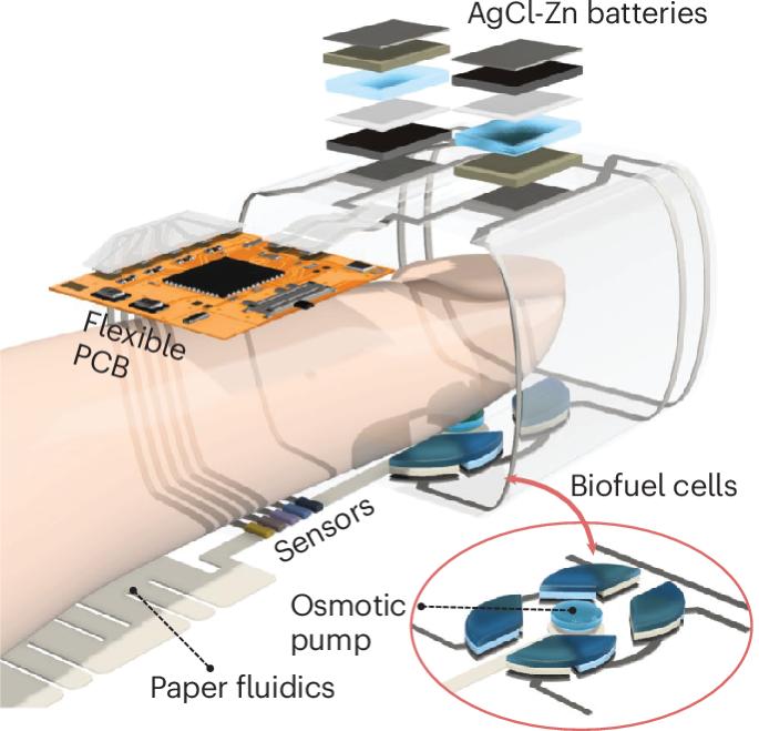 A self-powered integrated fingertip-microgrid sensing system