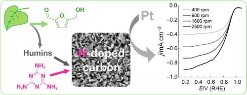 Pt/C electrocatalysts based on N-doped carbon materials from waste plant biomass