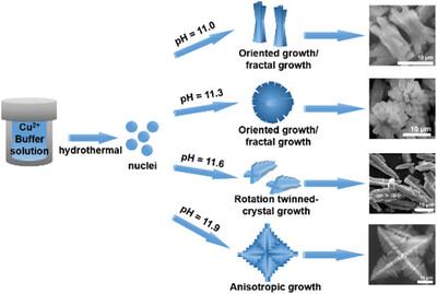 Morphology-Controlled Synthesis of Hierarchical Copper Hydroxyphosphate Microcrystals in Alkaline Buffer Solution and their Optical Properties