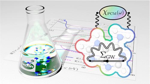 Polarizable Continuum Models and Green’s Function GW Formalism: On the Dynamics of the Solvent Electrons