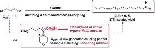 One-Pot Fe-Catalyzed Pheromone Synthesis Via C1-Homologation of Unsymmetrical α,ω-Dihalogenated Derivatives with an Even Number of Carbon Atoms