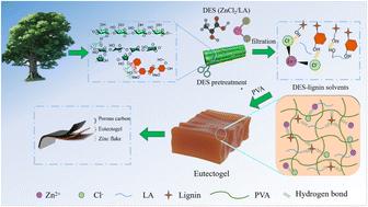 Deep eutectic solvent-based eutectogels consisting of ZnCl2 and lignin for quasi-solid-state supercapacitors†