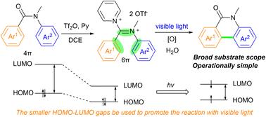 Visible light-induced Mallory reaction of tertiary benzanilides via iminium intermediates†