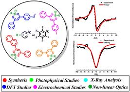 O,S-Chelated bis(pentafluorophenyl)boron and diphenylboron-β-thioketonates: synthesis, photophysical, electrochemical and NLO properties†‡