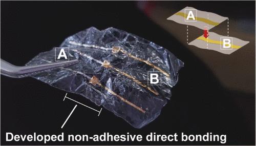 Direct Conductive Bonding of Silver Electrodes on Ultrathin Polymer Films