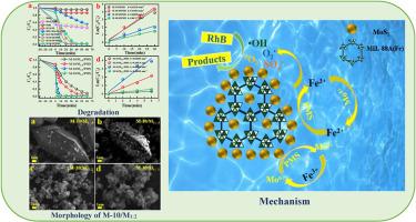 High efficiency degradation of RhB by MIL-88A(Fe)/MoS2 activated persulfate and its mechanism