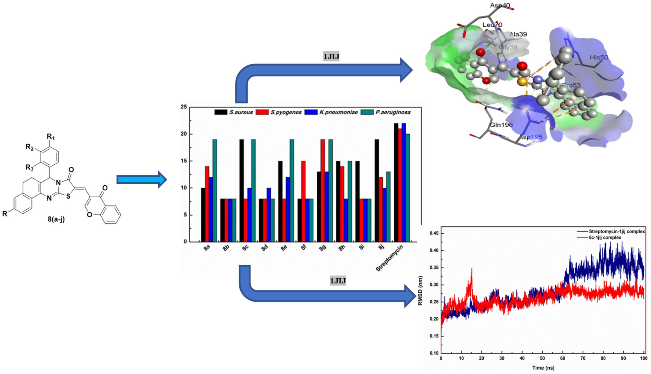 Fused Thiazolo[2,3-b]Quinazolinone–Chromone Hybrids: Synthesis, Characterization, In Vitro Antibacterial Activity and In Silico Screening